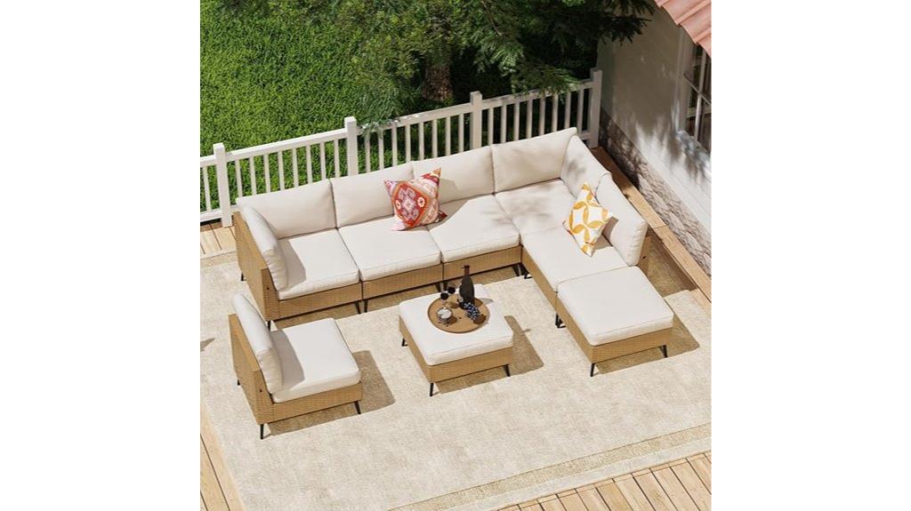 eight piece patio furniture