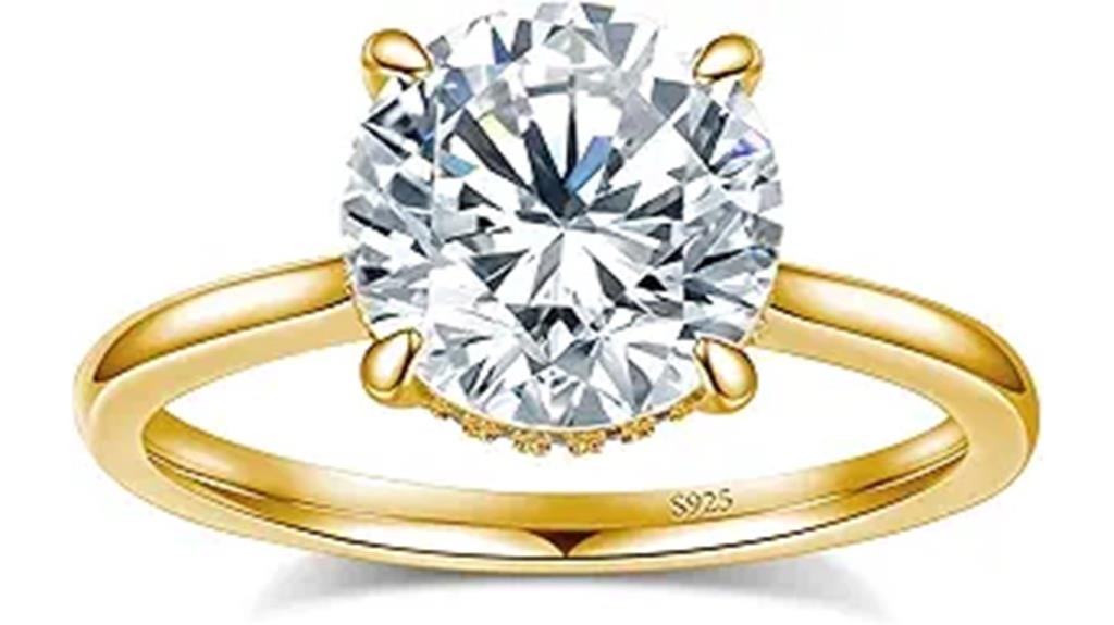 elegant circular gemstone rings