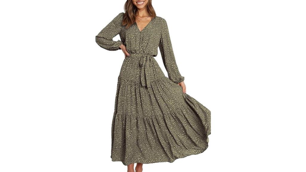 elegant floral maxi dress