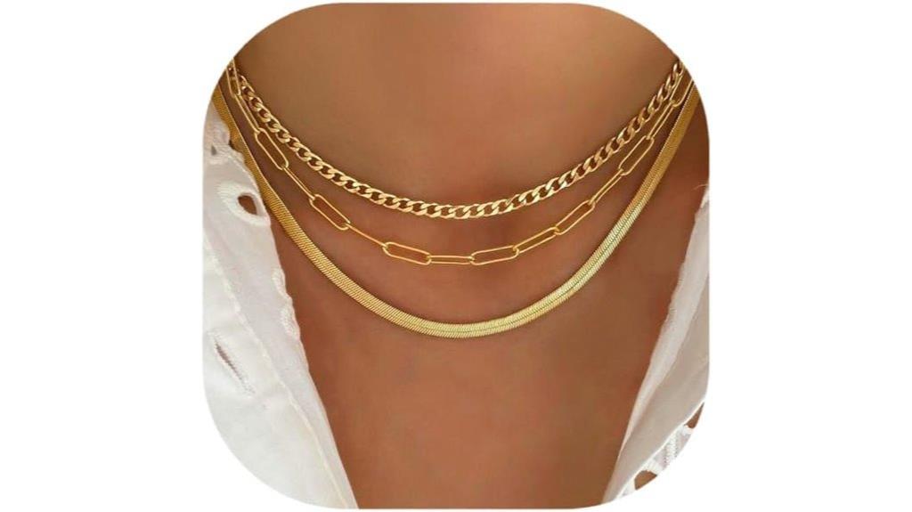 elegant gold layered necklaces