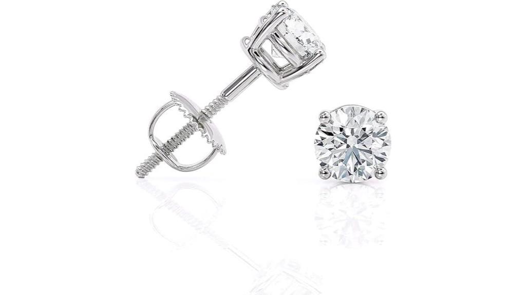 elegant lab grown diamond earrings