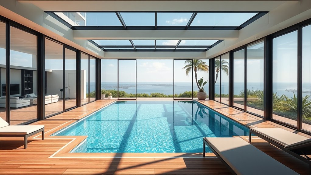 elegant light filled outdoor enclosure