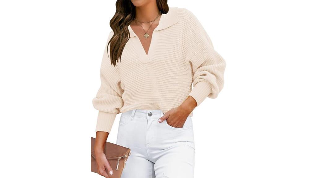 fall ribbed knit sweater