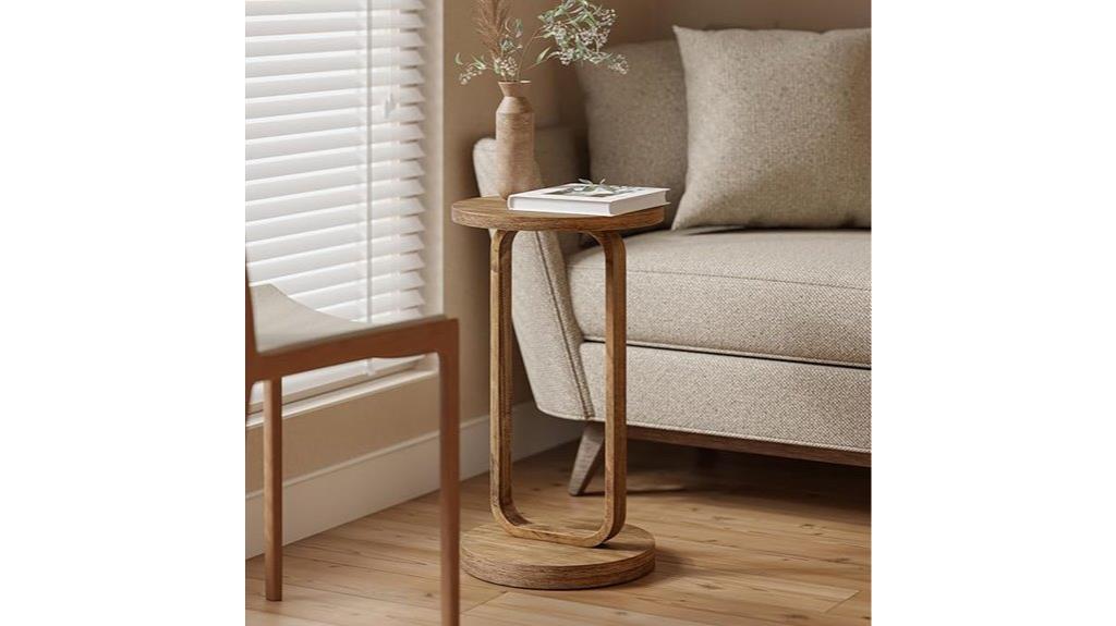 farmhouse round end table