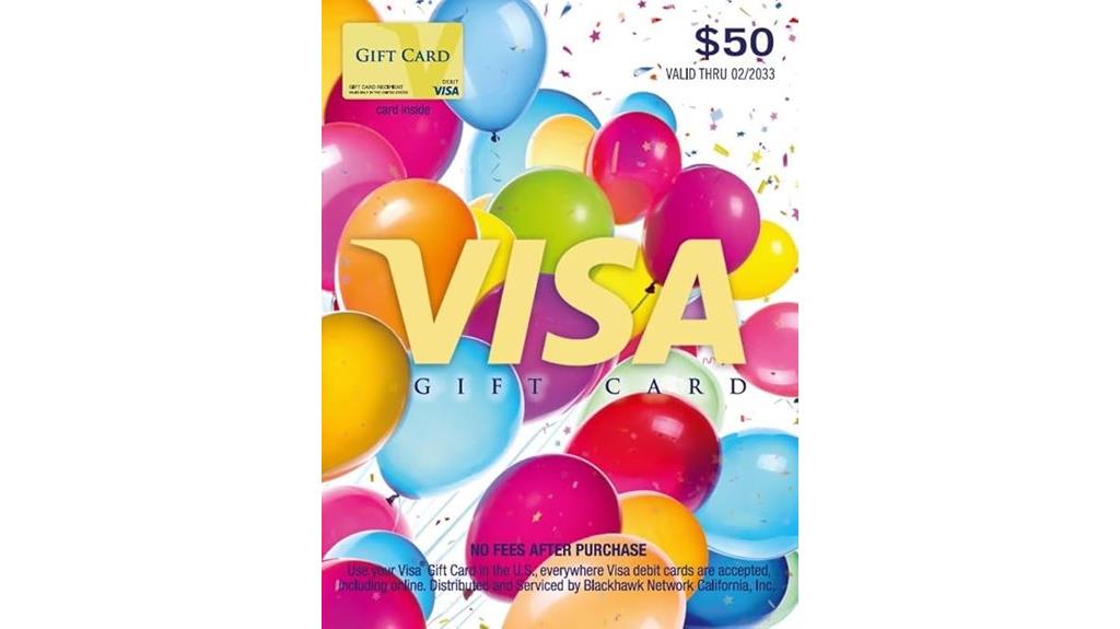 fifty dollar visa gift