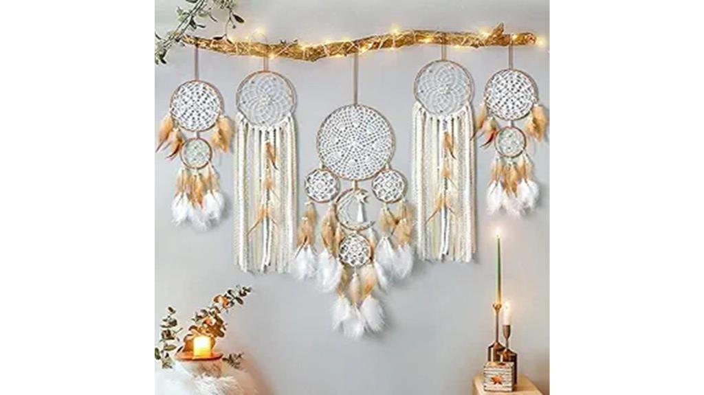 five dream catchers set
