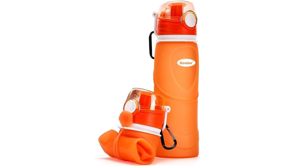 flexible bpa free travel bottle