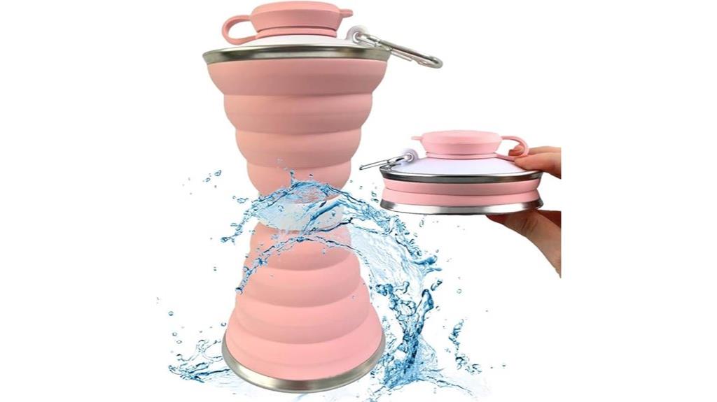 flexible silicone water bottle