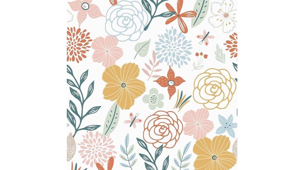 floral peel and stick