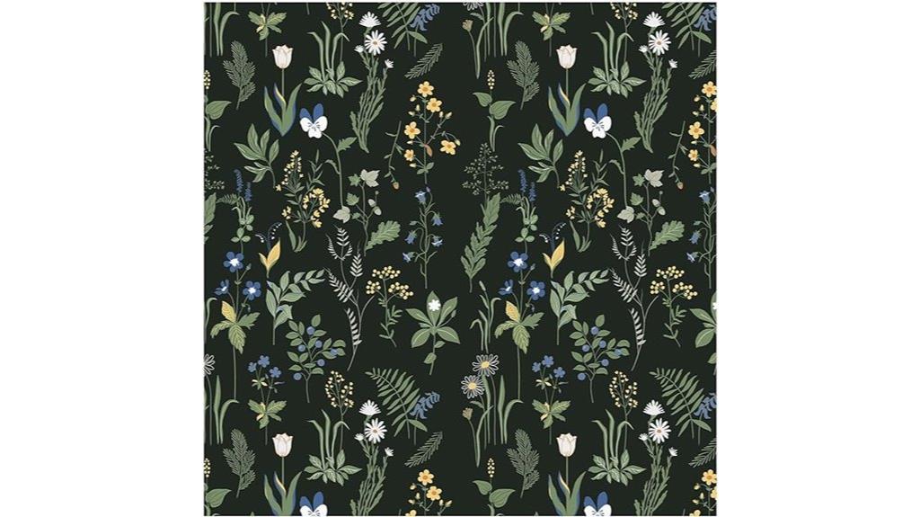 floral peel and stick wallpaper