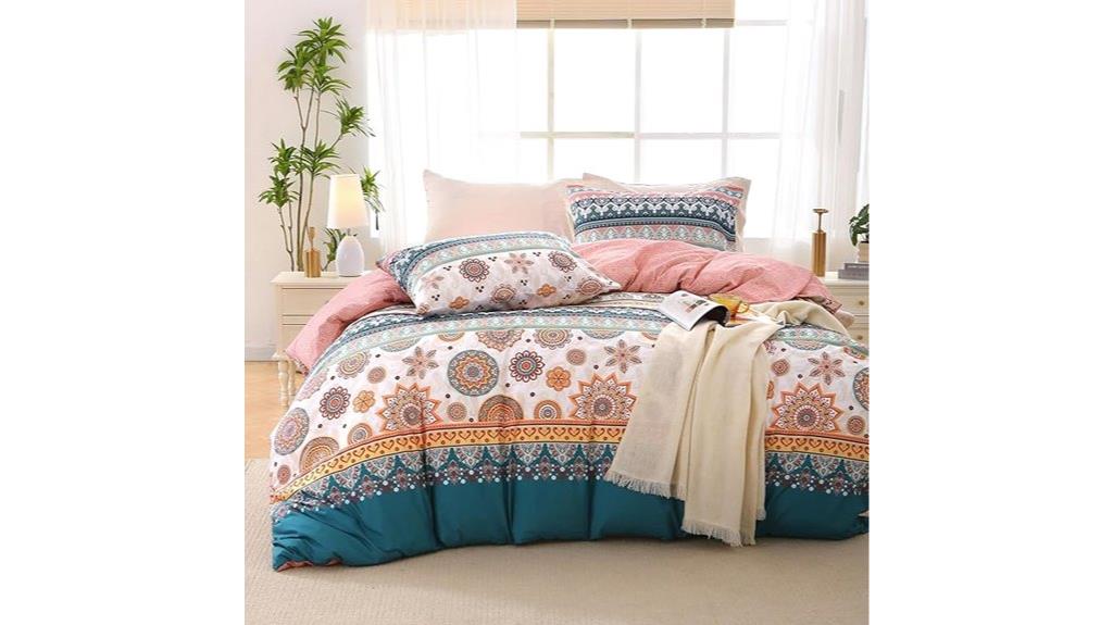floral queen duvet set