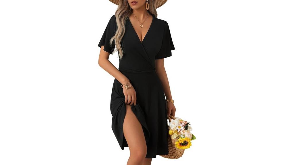 floral v neck midi