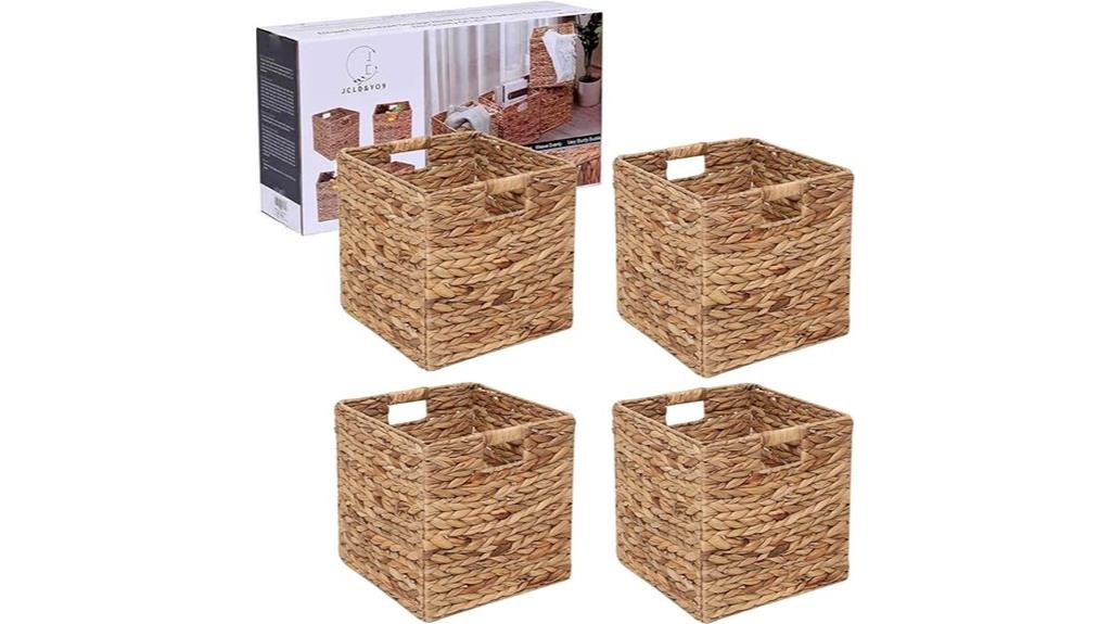 foldable water hyacinth baskets