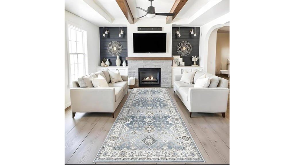 four foot washable hallway rug