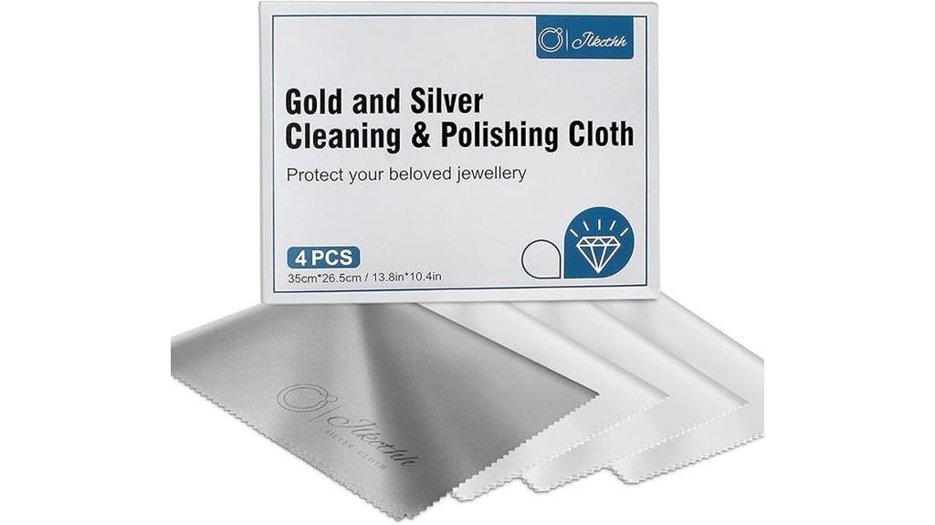 four pack jewelry cloths