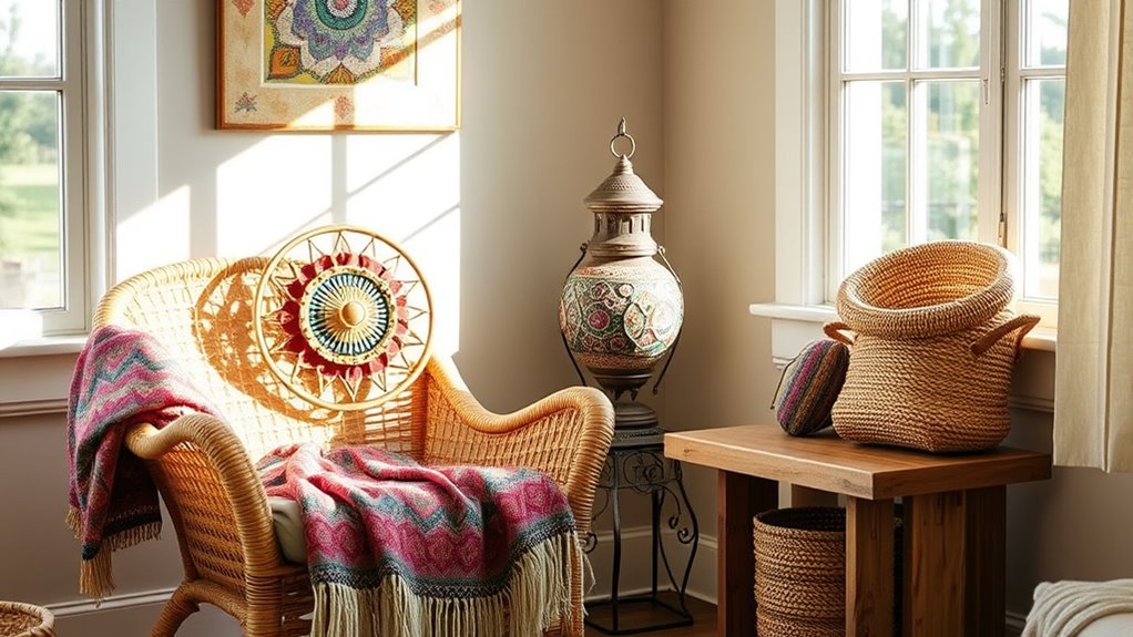 global artifacts create eclectic ambiance