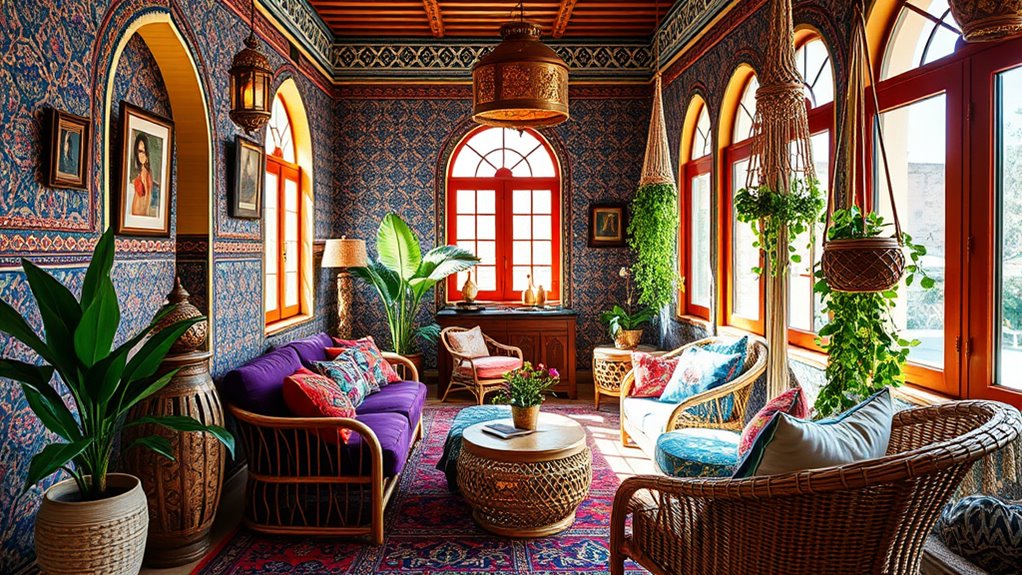 global boho interior styles
