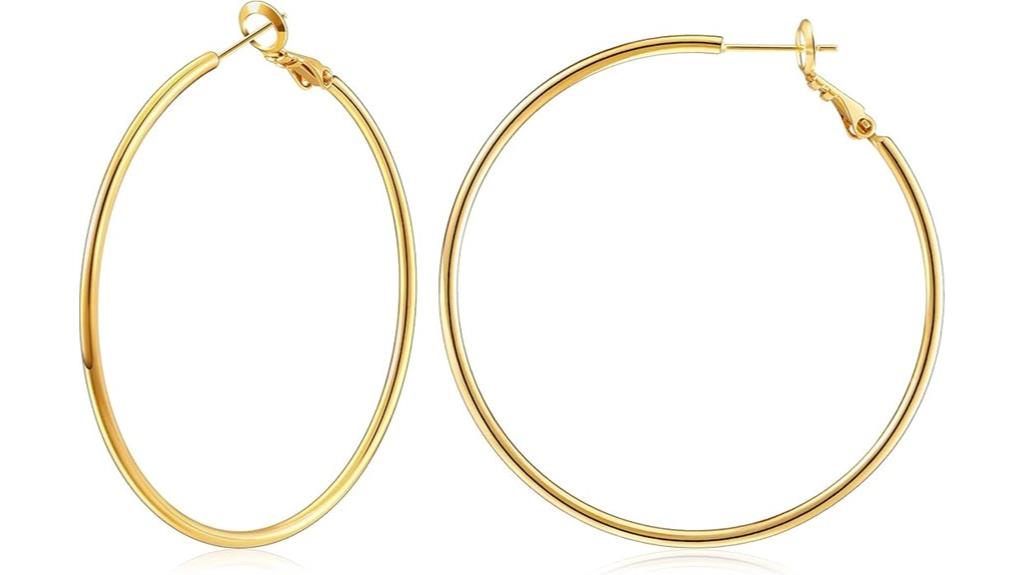 gold plated silver earrings