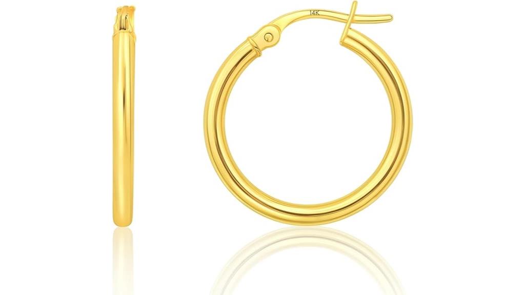 gold women s hoop earrings