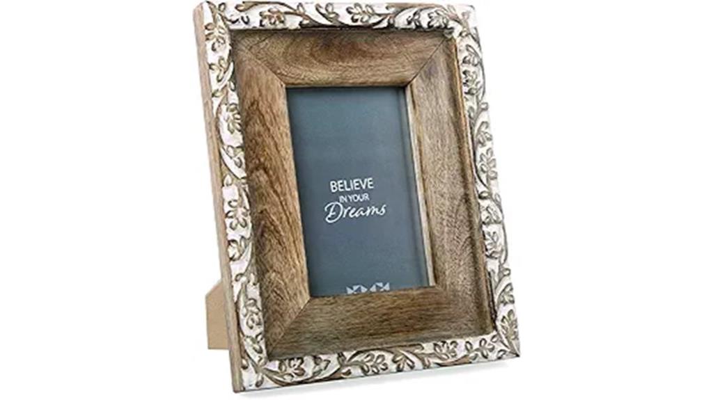 hand carved floral frame