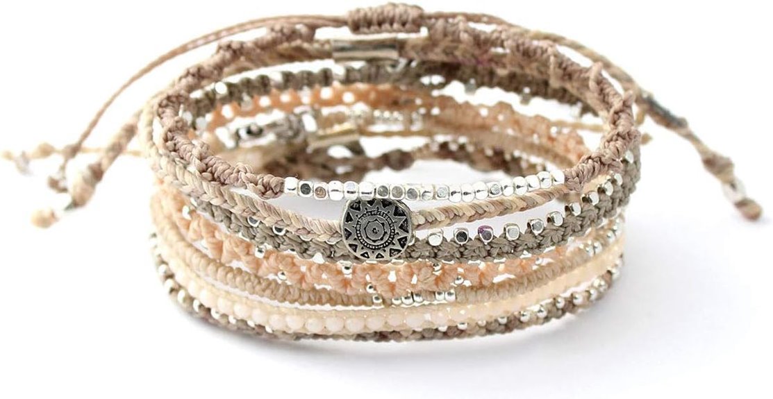 handmade boho charm bracelet