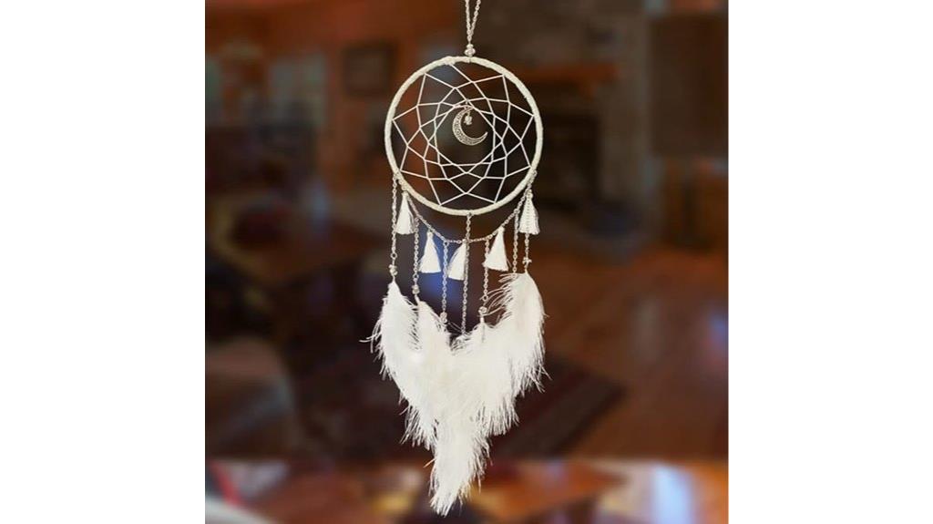handmade feather dream catcher