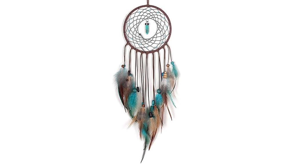 handmade feather dreamcatcher