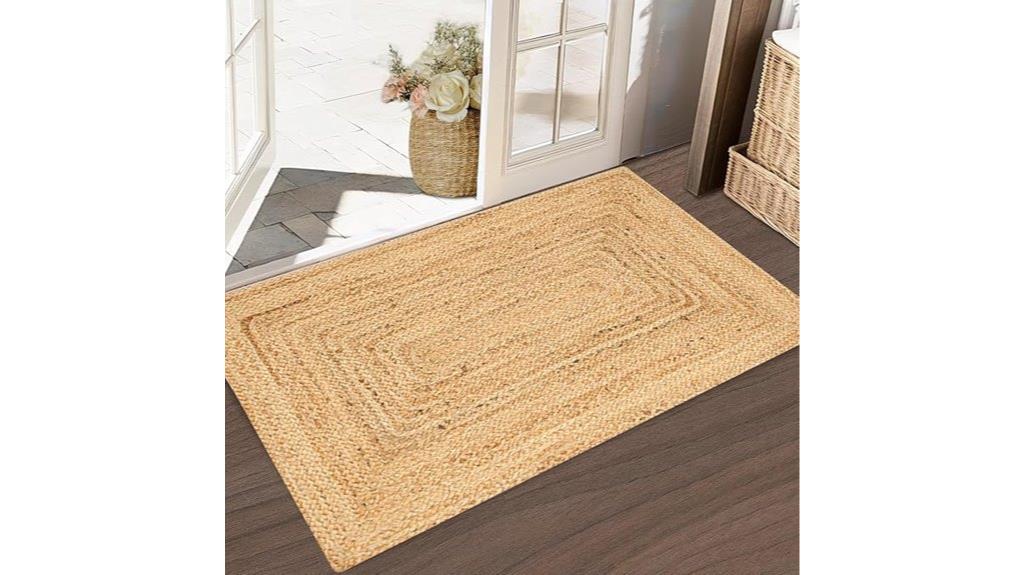 handwoven jute rug