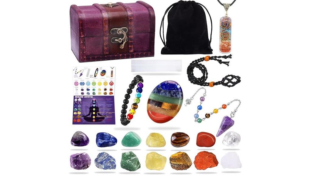 healing crystals chakra set