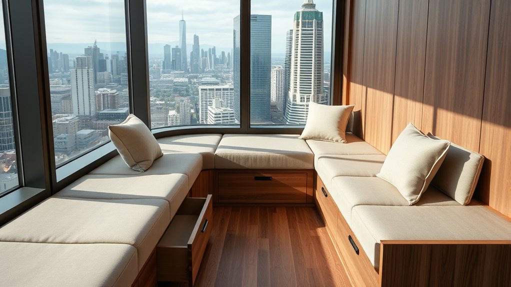 hidden storage compartments integrated