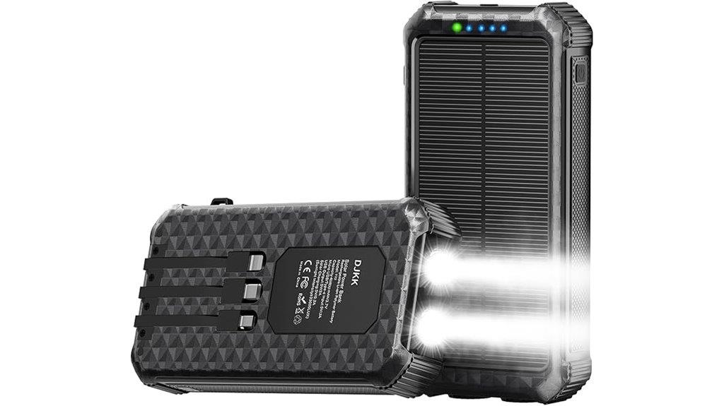 high capacity solar power bank