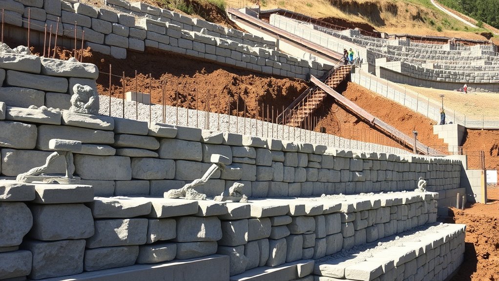 hillside footing stability considerations