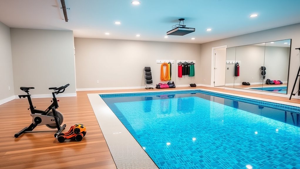 home triathlon training pool