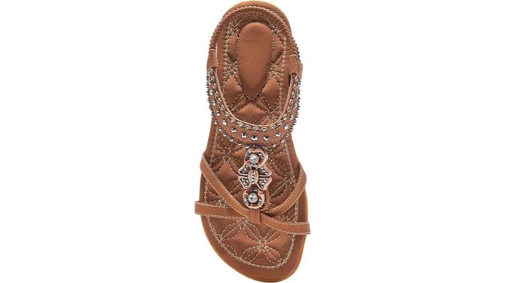 jeweled bohemian summer sandals