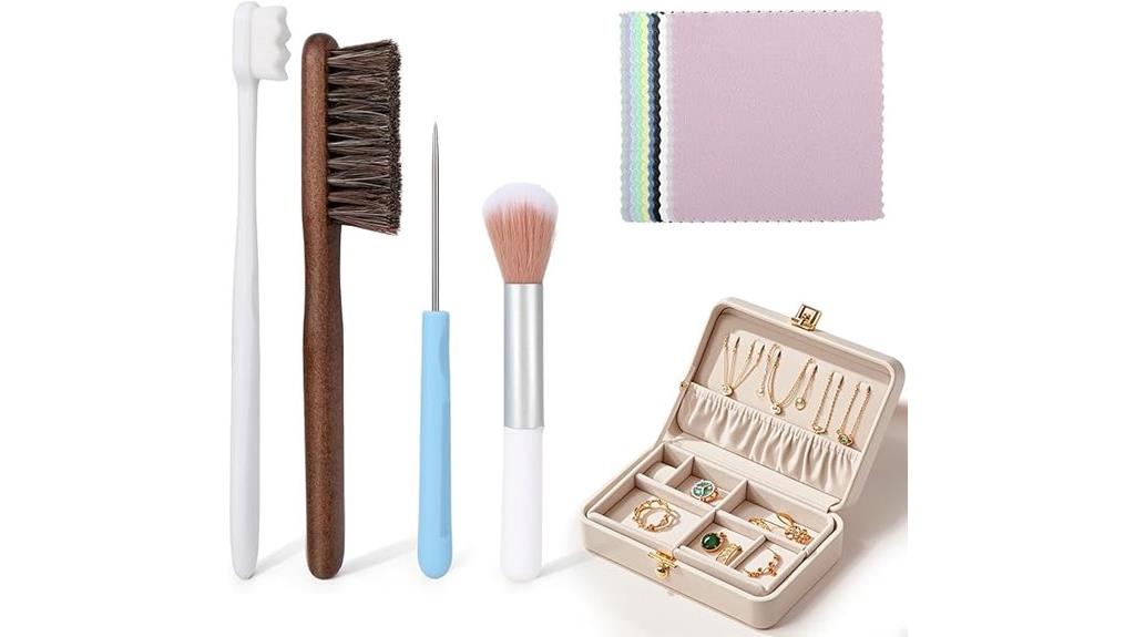 jewelry cleaning brush set