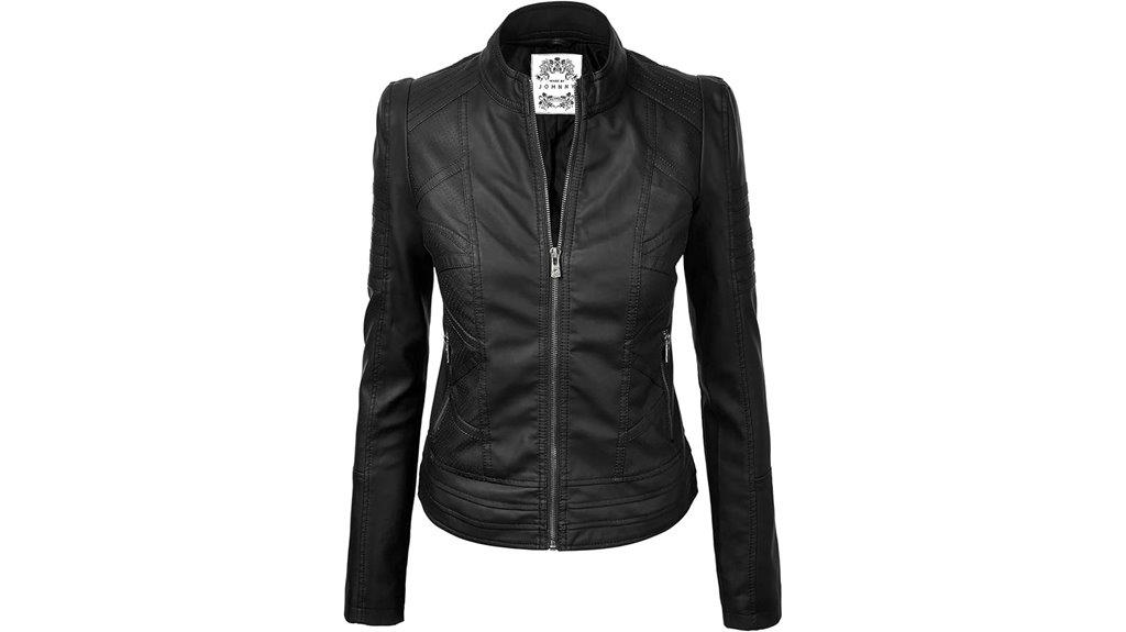 johnny mbj women s moto jacket