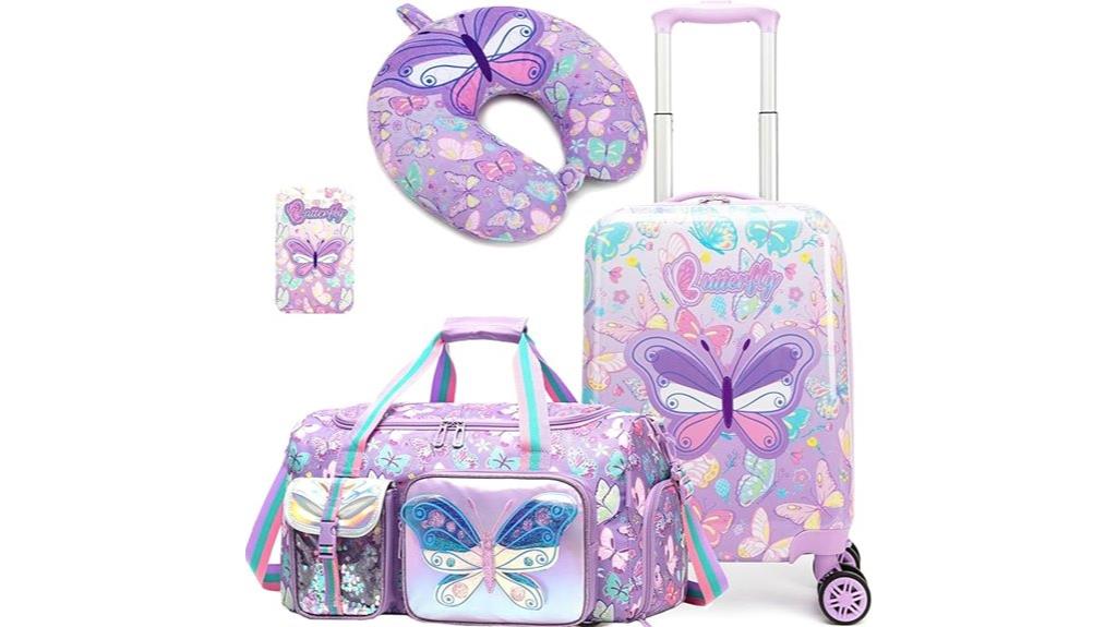 kids 3 piece luggage set