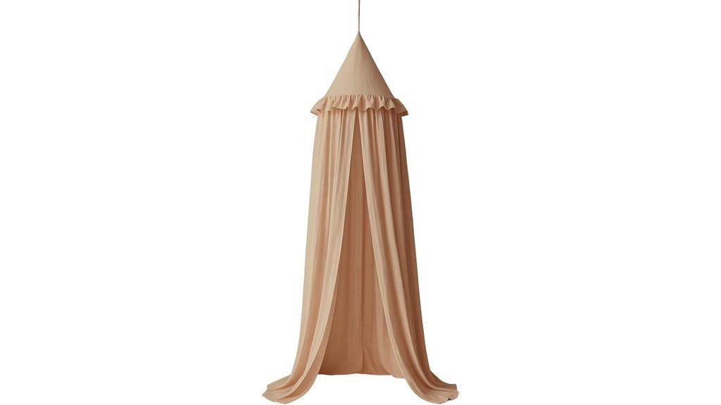 kids bed canopy ruffled