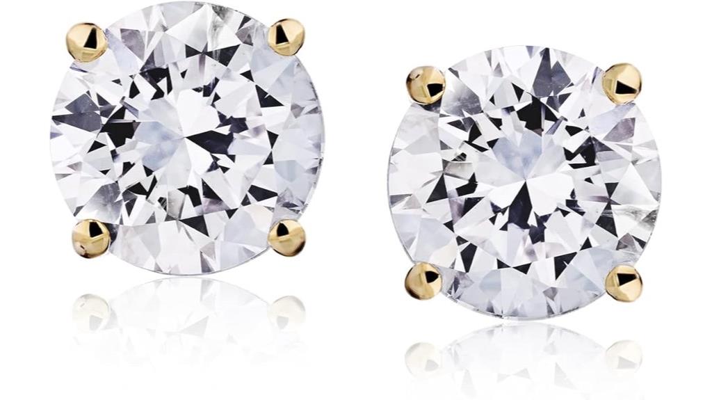lab grown diamond earrings
