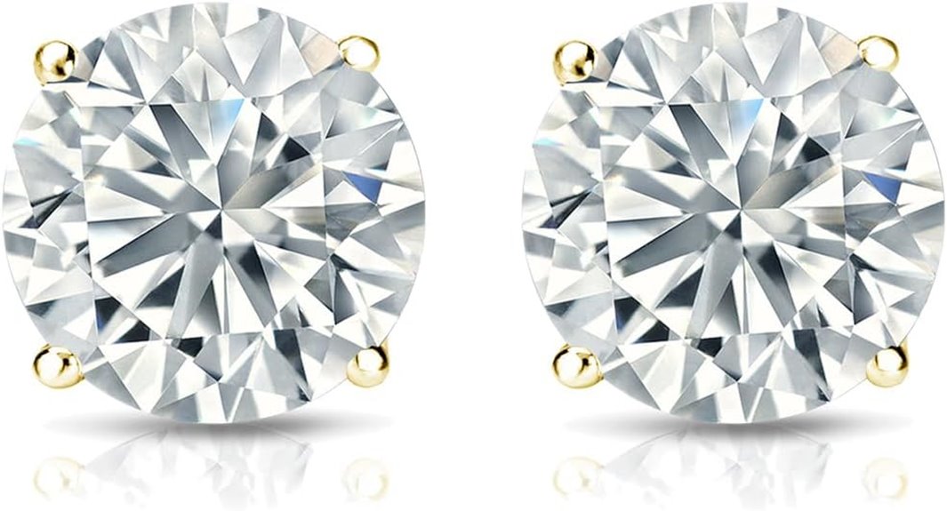 lab grown diamond earrings