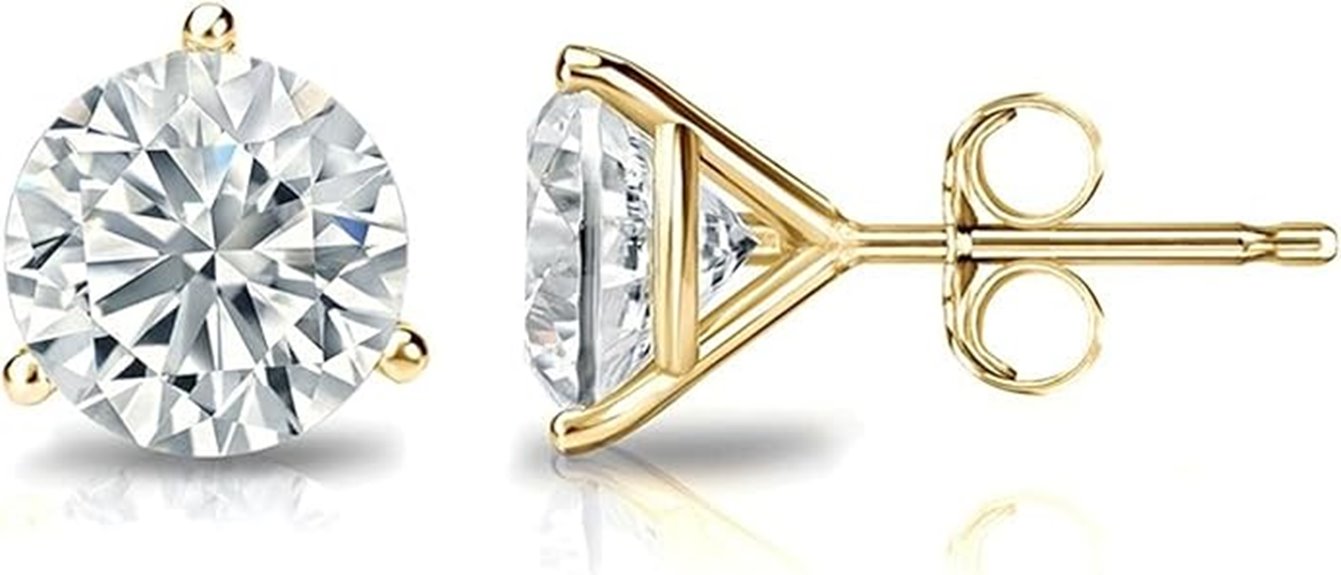lab grown diamond earrings
