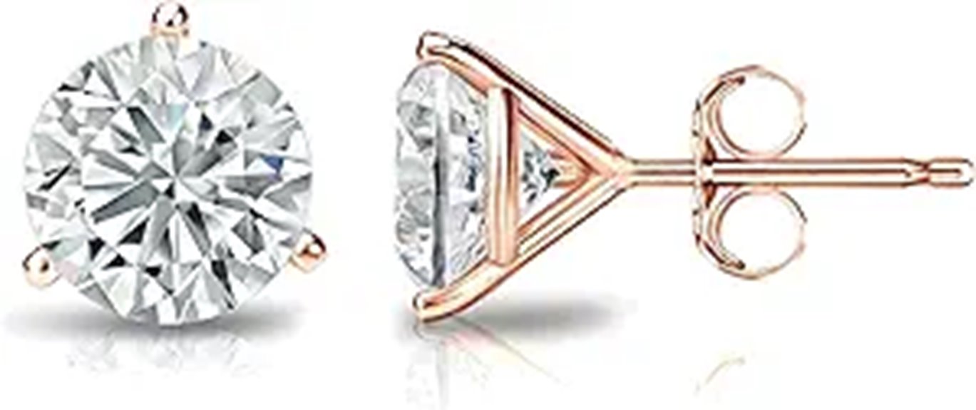lab grown diamond earrings