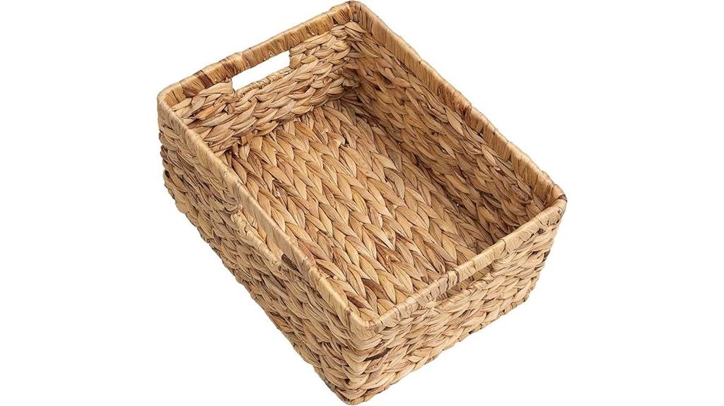 large wicker basket handles