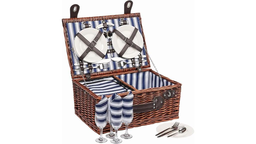 leather handle picnic cooler