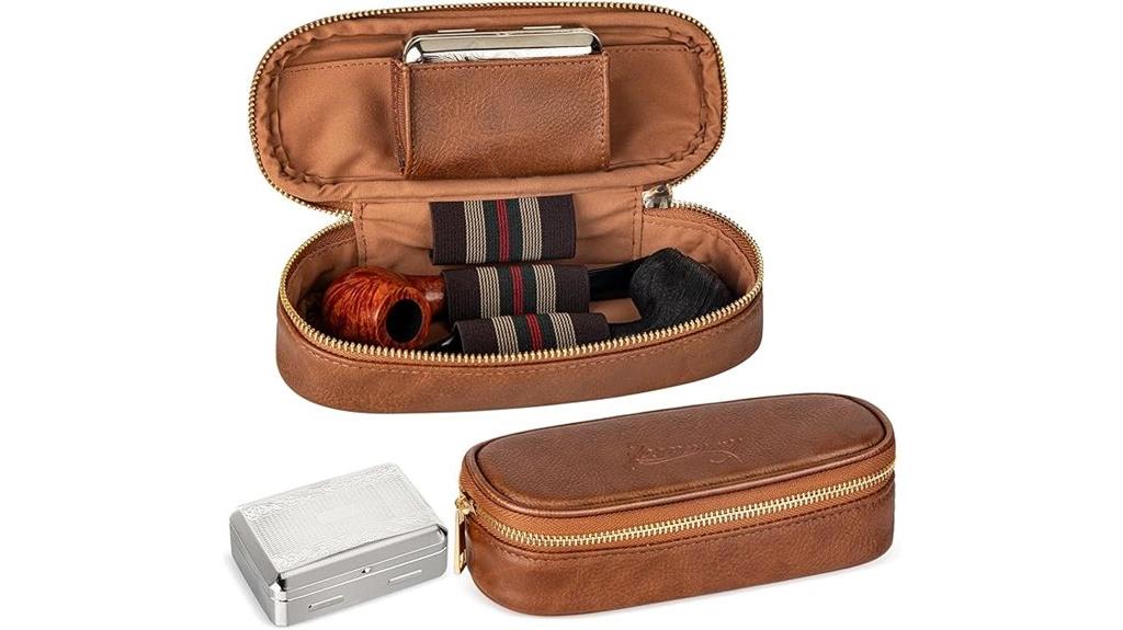 leather pipe case