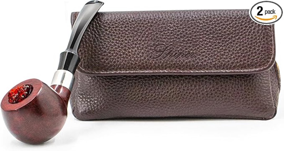 leather pipe organizer pouch