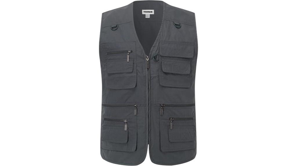 lightweight multi pocket outdoor vest