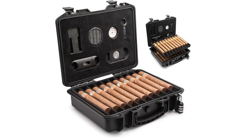 lockable waterproof cigar case