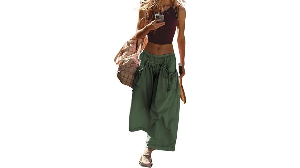 loose wide leg track pants