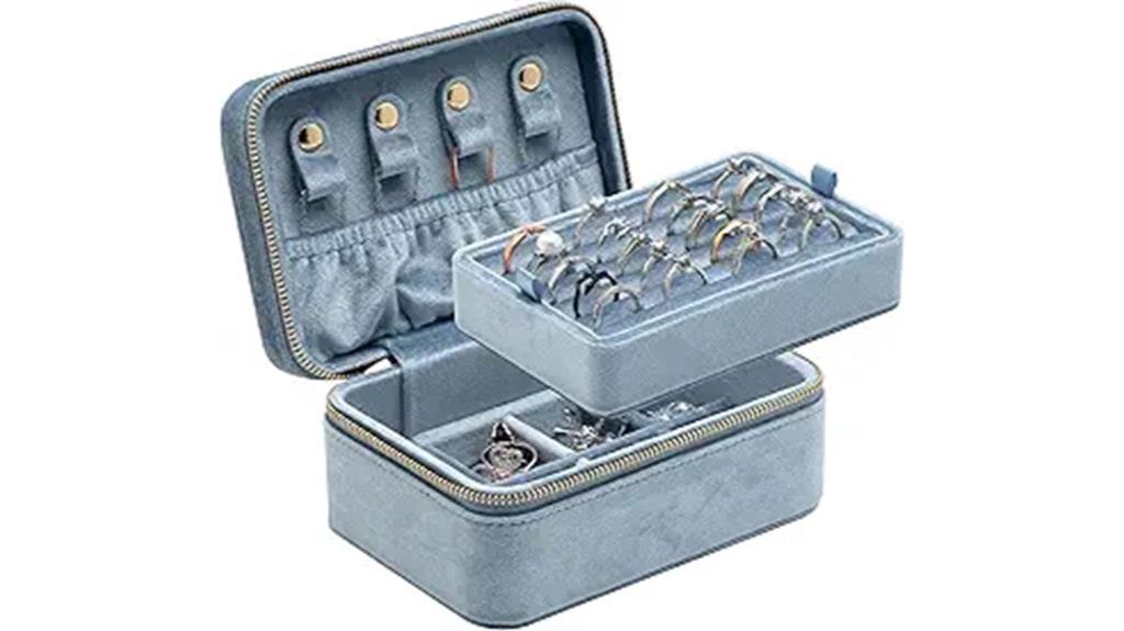 luxurious velvet jewelry box